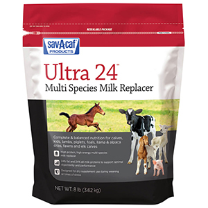 Sav-A-Caf Ultra 24% Multi-Species Milk Replacer - 8 lb