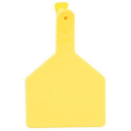Z Tags No-Snag Cow Ear Tags - Yellow Blank (25 Pack)