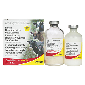 Cattlemaster Gold FP 5 L5 10 Dose - 50 mL (Keep Refrigerated)