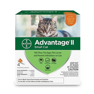 Advantage II Flea Treatment for Cats 5-9 lb (4 Pack)
