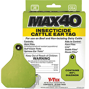 MAX40 Insecticide Ear Tag (20 Pack)