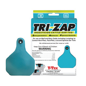 Y-Tex Tri-Zap Insecticide Cattle Ear Tags