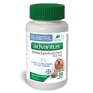 Advantus Flea Treatment Soft Chews for Dogs 23-110 lb - (30 Pack)