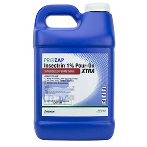 Prozap Insectrin 1% Pour-On Xtra - 2.5 gal
