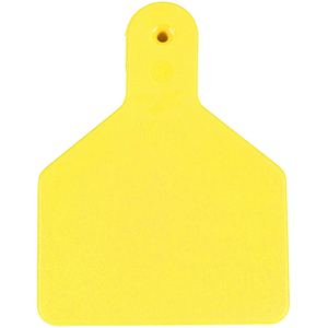 Z Tags No-Snag Calf Ear Tags - Yellow Blank (100 Pack)
