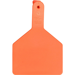 Z Tags No-Snag Cow Ear Tags - Orange Blank (100 Pack)