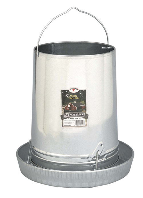 Little Giant Hanging Metal Poultry Feeder 30 lb
