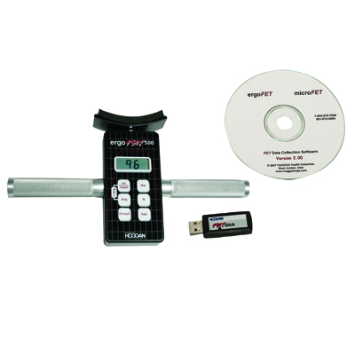 ErgoFET500 digital push/ pull dynamometer with data collection software