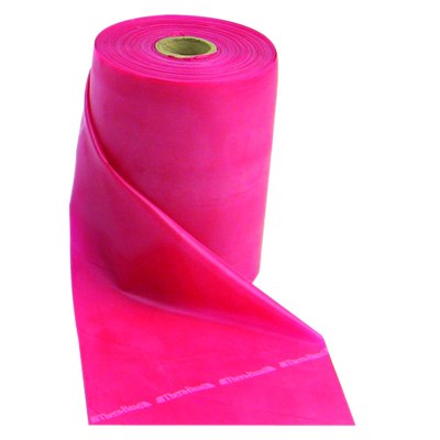 TheraBand exercise band - latex free - 50 yard roll - Red - medium