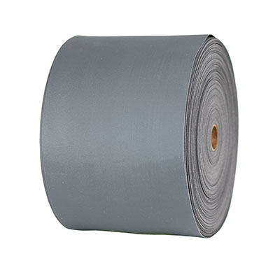Sup-R Band Latex Free Exercise Band - 25 yard roll - Silver - xx-heavy