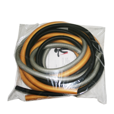 Sup-R Tubing latex-free tubing PEP pack, challenging (black, silver, gold)