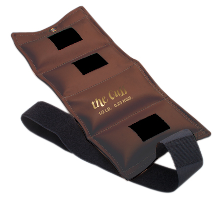 The Cuff Deluxe Ankle and Wrist Weight, Walnut (0.5 lb.)