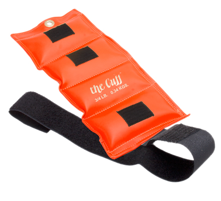The Cuff Deluxe Ankle and Wrist Weight, Orange (0.75 lb.)