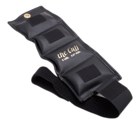 The Cuff Deluxe Ankle and Wrist Weight, Black (5 lb.)