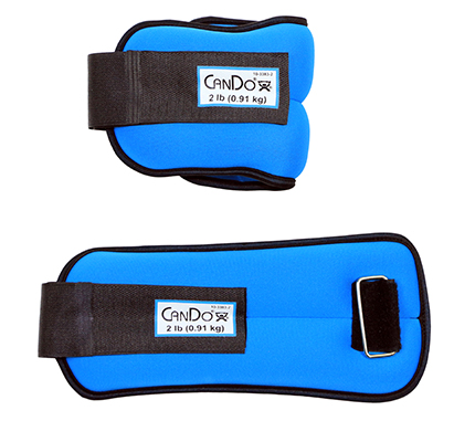 CanDo Weight Straps - 4 lb Set (2 each: 2 lb weight) - Blue