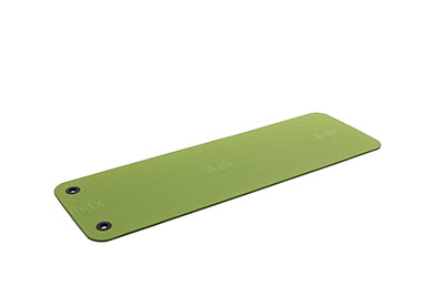 Airex Exercise Mat, Fitline 140, 55" x 24" x 0.4", Lime, Eyelets, Case of 20