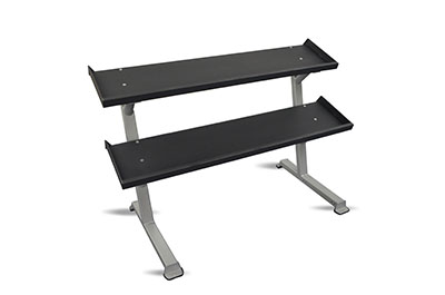 Inflight Fitness, 69" 2-Tier Dumbbell Rack, Tray Style