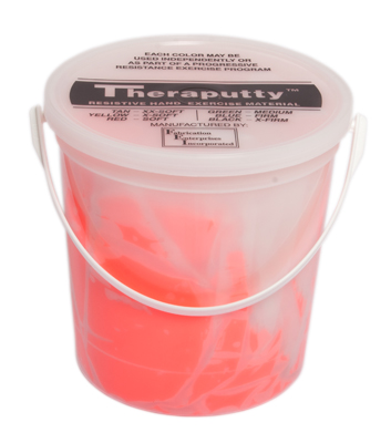 CanDo Antimicrobial Theraputty Exercise Material - 5 lb - Red - Soft