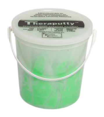 CanDo Antimicrobial Theraputty Exercise Material - 5 lb - Green - Medium