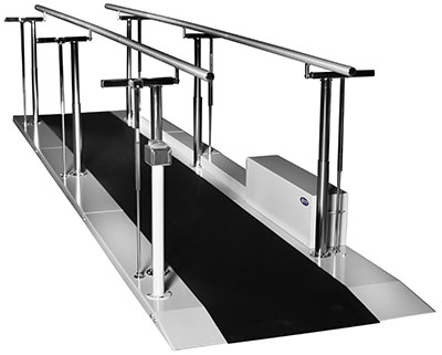Tri W-G Bariatric Parallel Bars, Motorized Height and Width Adjustable, 10', 220V