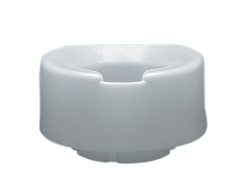 Contoured elevated toilet seat, standard with slip-in bracket, 2 inch