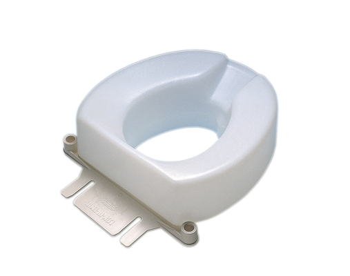 Raised toilet seat, accessory, bolt-down bracket