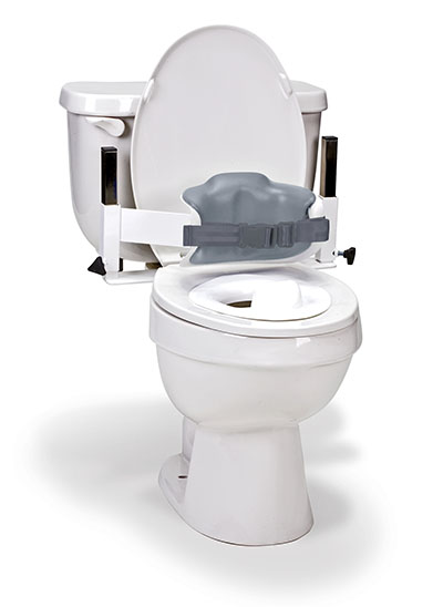 Columbia Toilet Support - Low Back (Safety Belt & Reducer Ring) - Padded - Medium