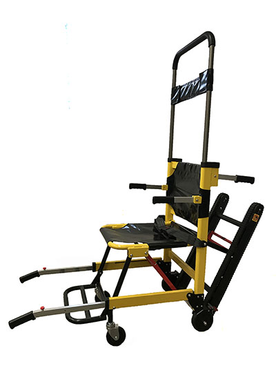 Manual Track Stair Chair-4 Wheels-Yellow