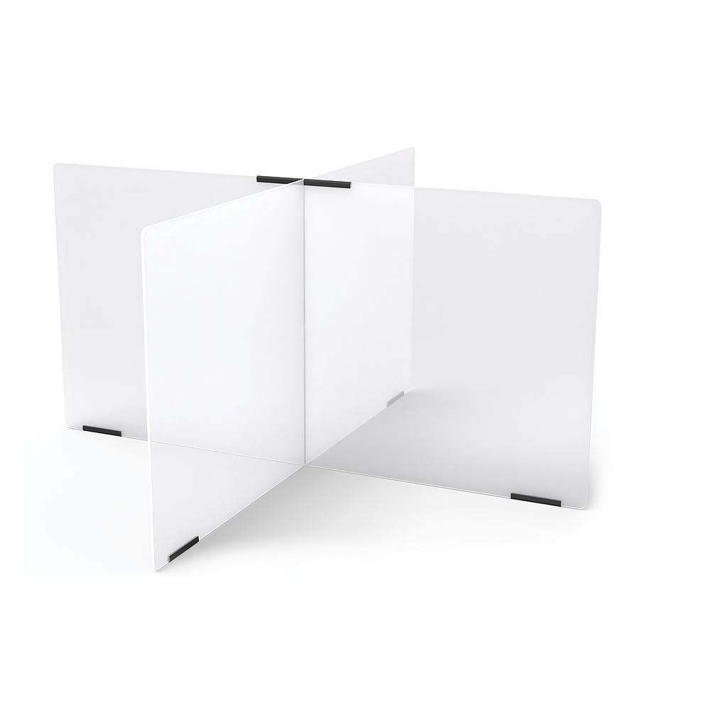 Jonti-Craft® See-Thru Table Divider Shields - 4 Station - 47.5" x 47.5" x 24"