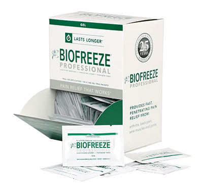 BioFreeze Professional Lotion - 3 gram dispenser, 1000 packets (10 boxes of 100)