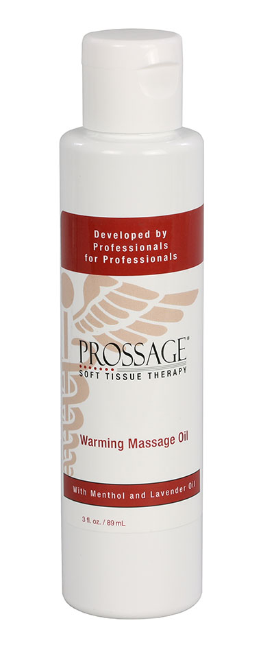 Prossage Warming Massage Oil - 3 oz bottle, case of 24