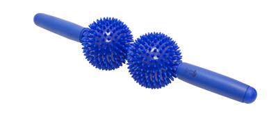 Point Relief Massage Bar - 9 x 43cm - 2 balls - Blue