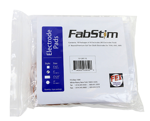 FabStim Electrode, 2" Round, 40/bag (10 sheets of 4)