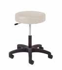 Physician sit/stand Stool with Single Lever Release and Black Composite Base