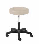 Physician Exam Stool with Spin Lift and Black Composite Base