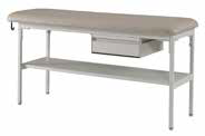 Exam Room Treatment Table with Shelf, Flat Top and One Drawer
