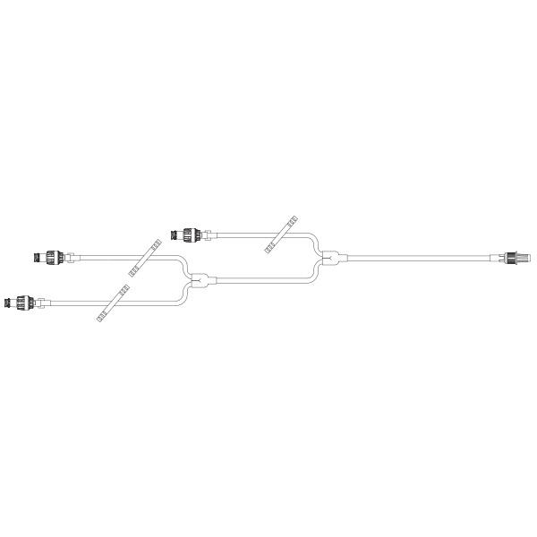 Baxter™ 3 Lead Catheter Extension Set, Standard Bore, ONE-LINK, Neutral Fluid Displacement, 8.8"
