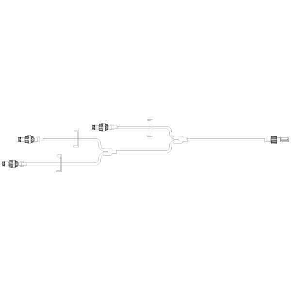 Baxter™ 3 Lead Catheter Extension Set, Microbore, ONE-LINK, Neutral Fluid Displacement, 8.0"