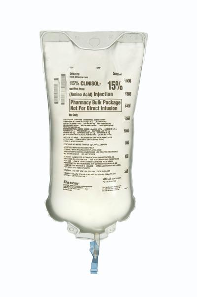 Baxter™ 15% CLINISOL - sulfite-free Injection, 2000 mL in VIAFLEX Container. Pharmacy Bulk Package