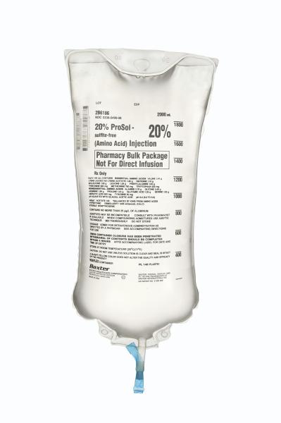 Baxter™ 20% PROSOL - sulfite-free Injection, 2000 mL in VIAFLEX Container. Pharmacy Bulk Package
