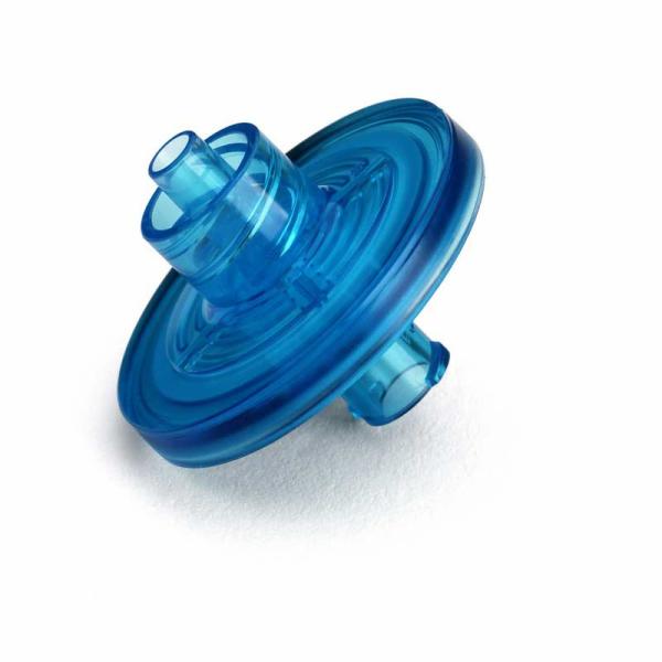 Baxter™ SUPOR Syringe Filter, 0.2 Micron, 25 mm, Female Connector, Male Connector, Blue/Blue