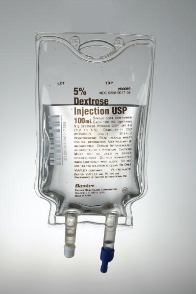 Baxter™ 5% Dextrose Injection, USP, 100 mL VIAFLEX Container, Multi Pack