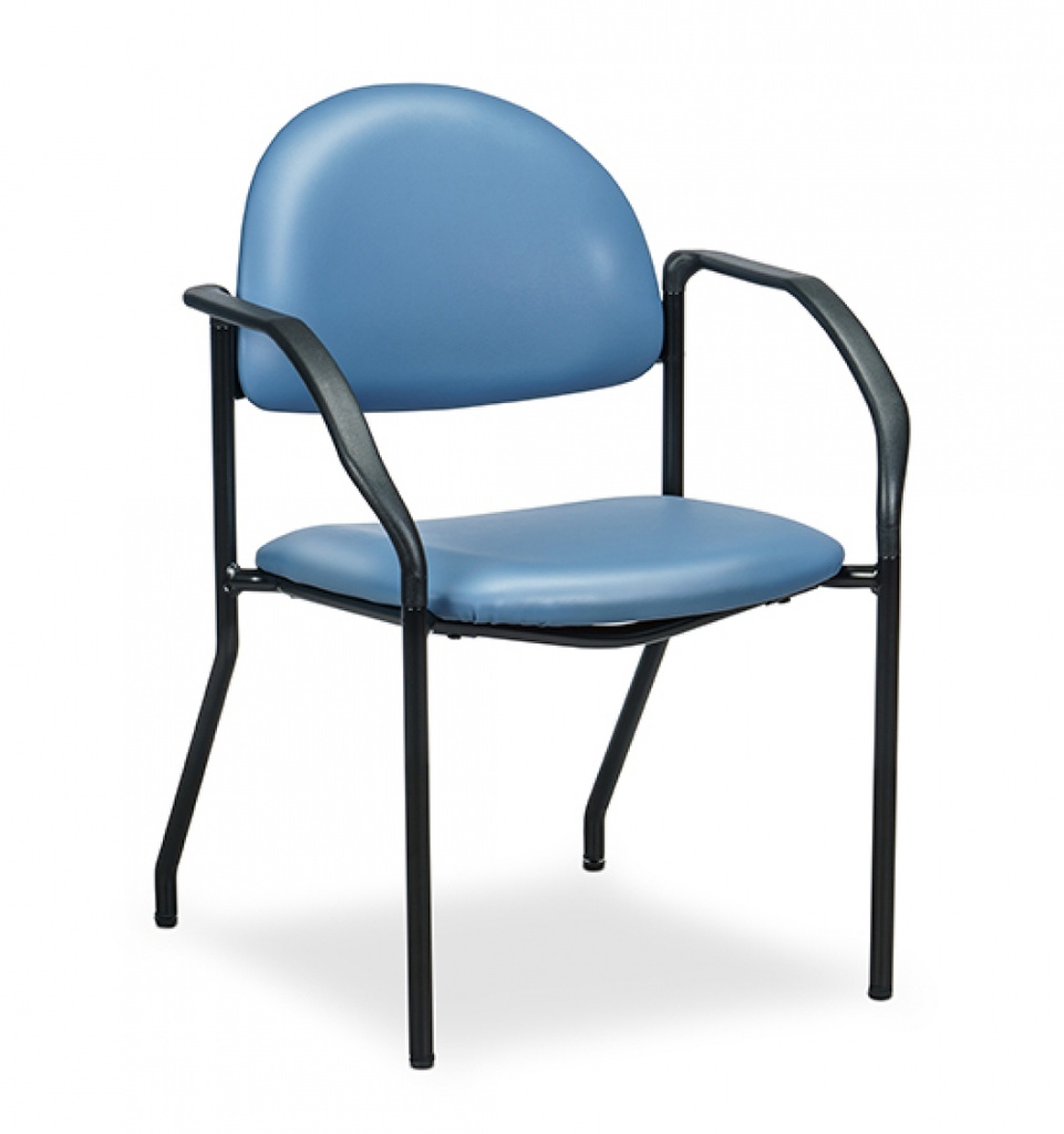 F-Series Black Frame Chair with Arms