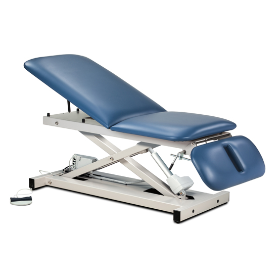 Open Base Power Table with Adjust. Backrest and Drop Section
