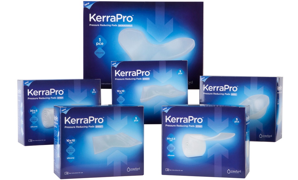 3M Kerrapro Pressure Reducing Pads 10x10x1.2cm 5ct, 32/cs