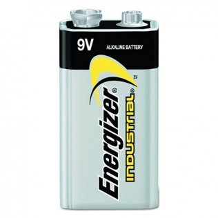Energizer Battery, Inc. Battery, 9V, Alkaline, Industrial, 12/bx, 6bx/cs