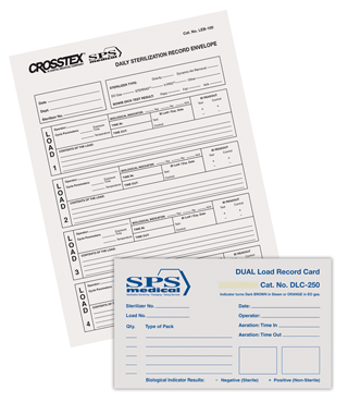 Crosstex International DUAL™ Load Record Card 3" x 5" 250/pk