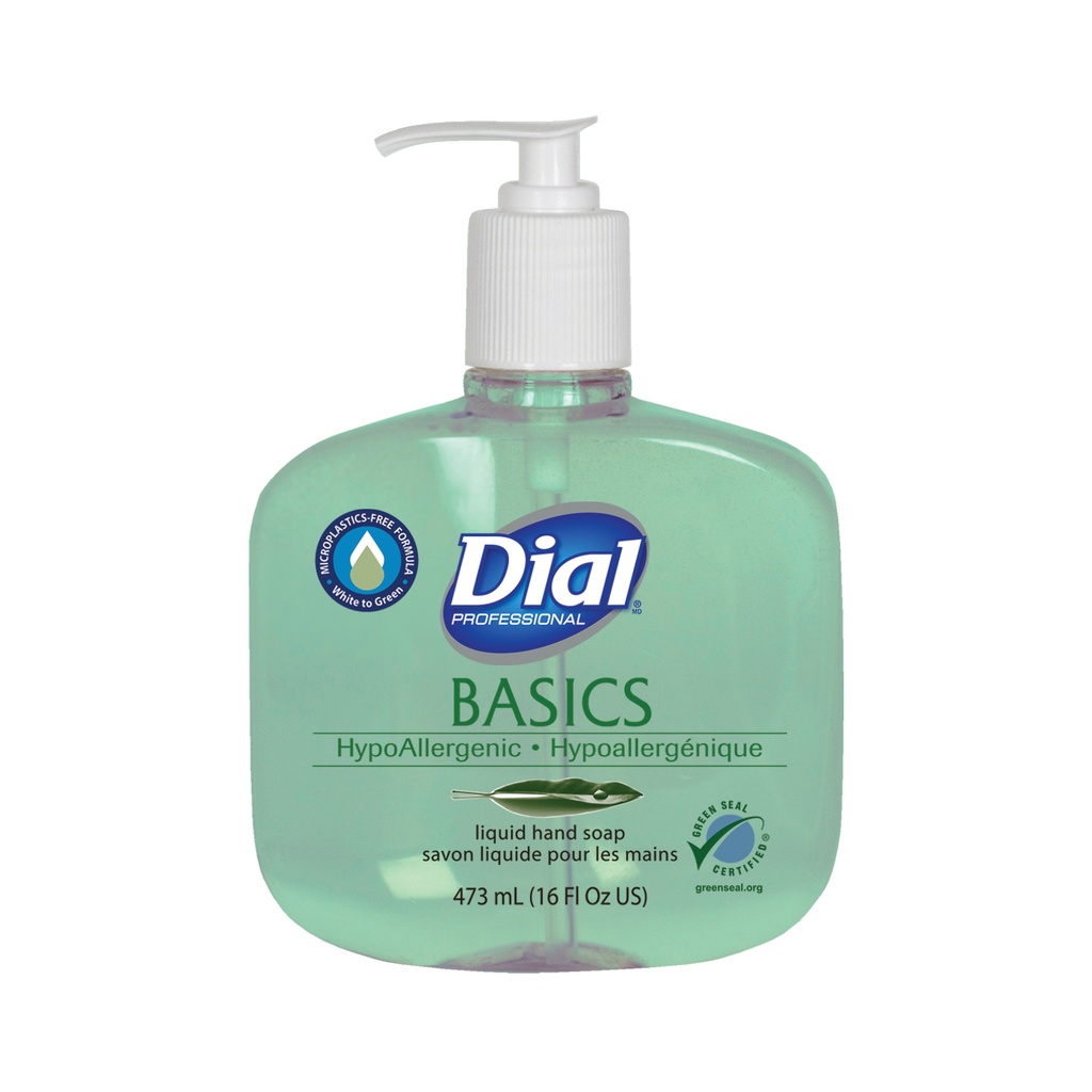 Dial Corporation DialPro Basics Hand Soap, Liquid, 16 oz, 12/cs