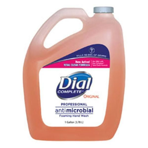 Dial Corporation Antimicrobial Foaming Hand Soap, 1 Gallon, 4/cs