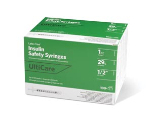 UltiMed, Inc. Insulin Syringe, Fixed Needle, 1cc, 29G x ½", 100/bx